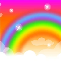 好看的彩虹可爱卡通头像图片