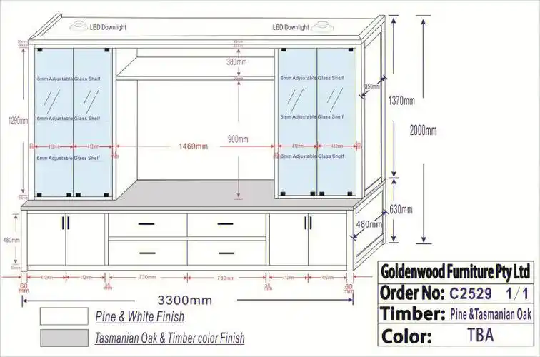 鬼佬定制的实木展示柜