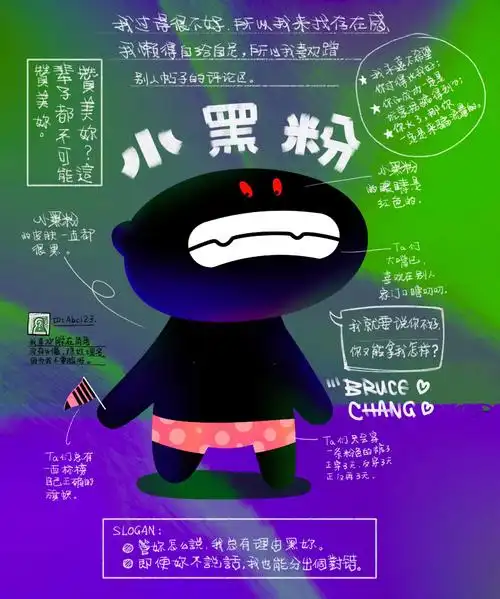 这幅画送给xhs的小黑粉们!给我对号入座来!