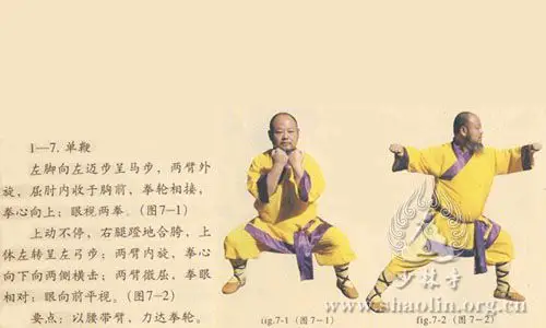 少林大洪拳第一节图解二