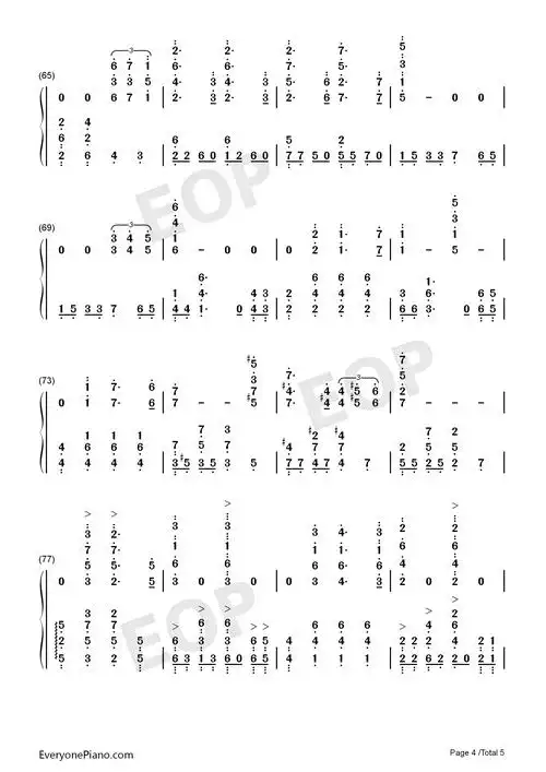 somewhereintime似曾相识时光倒流七十年双手简谱预览4