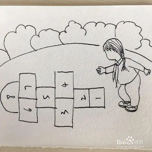 简笔画你抛我接