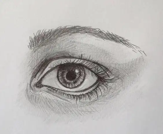 各种眼形的素描画法,眼睛是人心灵的窗户,一个眼神传递出情绪
