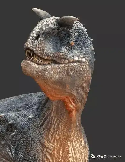 头上长角的凶猛肉食性恐龙食肉牛龙