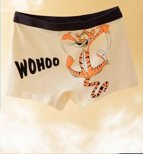 实拍a类纯棉【4条装】好质量跳跳虎男童内裤儿童四角