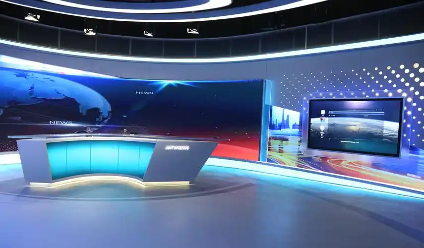 5效果图▼实物图▼看着演播室概念设计图被高度还原是不是觉得小编的