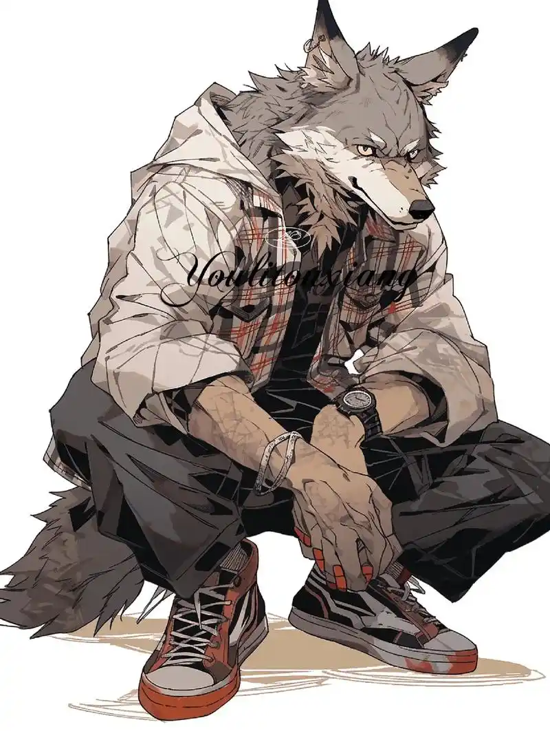 狼叔动物头像.极简美学风格头像,男生头像,动漫男头二次元男头 - 抖音