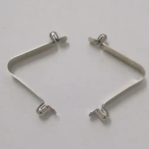 定制6mm双珠u型弹扣v型弹簧片管内伸缩定位弹片弹簧扣五金冲压件