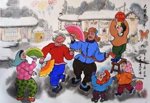 四平梨树农民画:颇具东北地域特色的农民画艺术风格