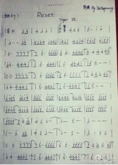 reset学校2015简谱