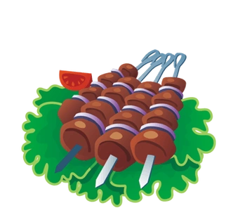 卡通烤串图片-卡通烤串设计素材-卡通烤串素材免费下载-万素网