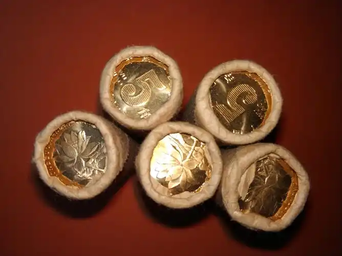2006年荷花五角硬币1卷,原