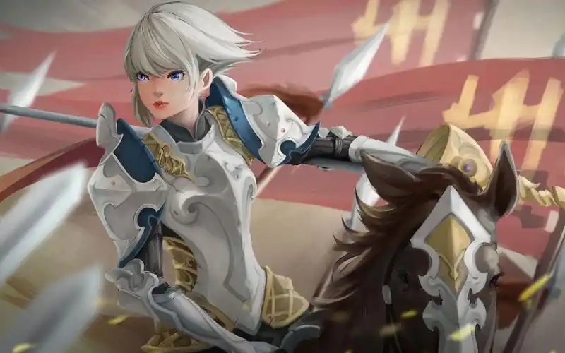 【原画课堂】女骑枪兵,sai线稿上色