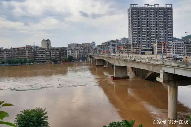 封开县江口镇无人机航拍洪水