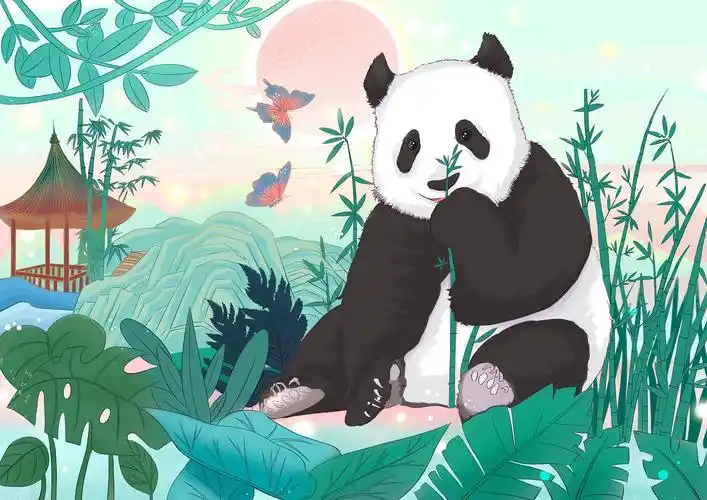 关于熊猫的插画比赛