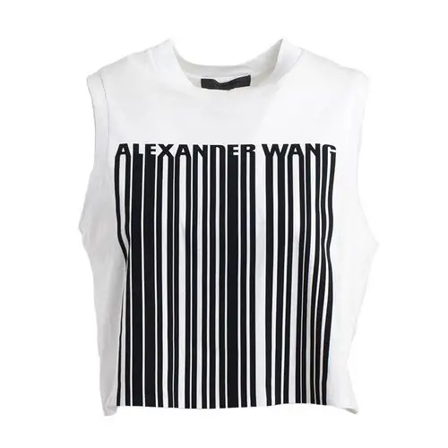 alexander wang/亚历山大.王 女士 纯棉 经典logo印花 短袖t恤 zi