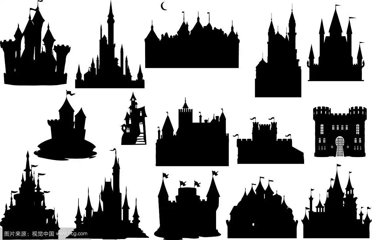 城堡的剪影