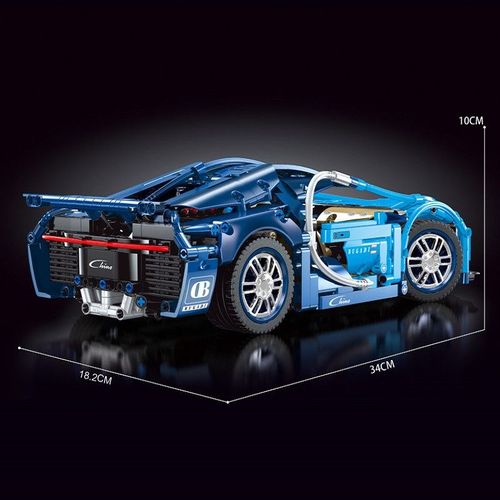 兼容乐高1/14高难度动力机械遥控编程布加迪威龙拼装积木男孩玩具