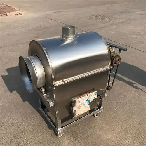 电加热花生炒货机 小型滚筒炒货机 炒花生瓜子干果的机器