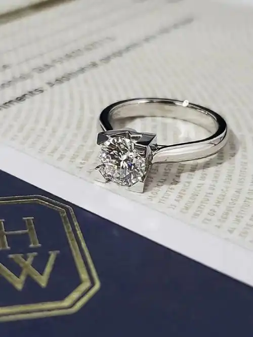 hw海瑞温斯顿女士钻戒101克拉f色