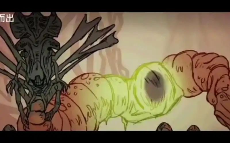 异形动画抱脸虫卵诞生全过程