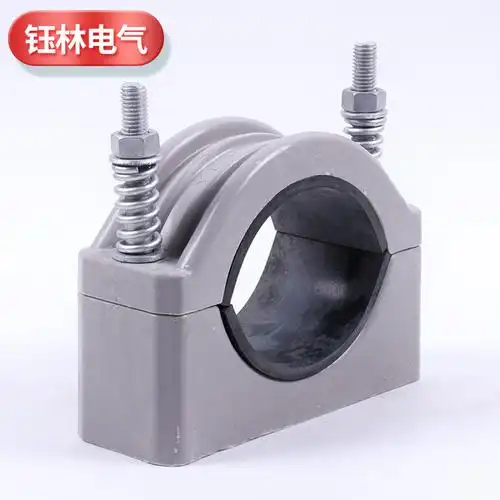 单芯电缆固定夹复合材质抱箍电缆夹具固定支架电缆抱箍