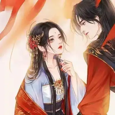 唯美古风动漫情侣头像一对两张