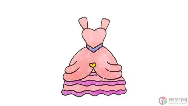 公主裙怎么画 漂亮裙子的画法简笔画图片公主裙礼服简笔画公主裙礼服