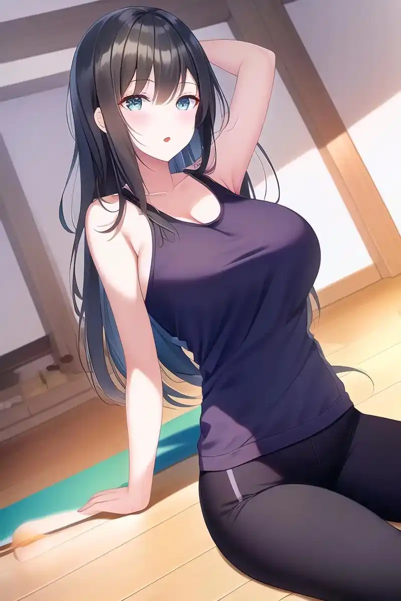 一起来做瑜伽吧,大姐姐哦#二次元 #图文伙伴计划 #抖音图文来了