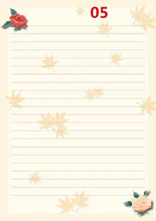 包邮个性书写纸a4彩色信纸花纹打印纸带图案a4打印信纸100张/包