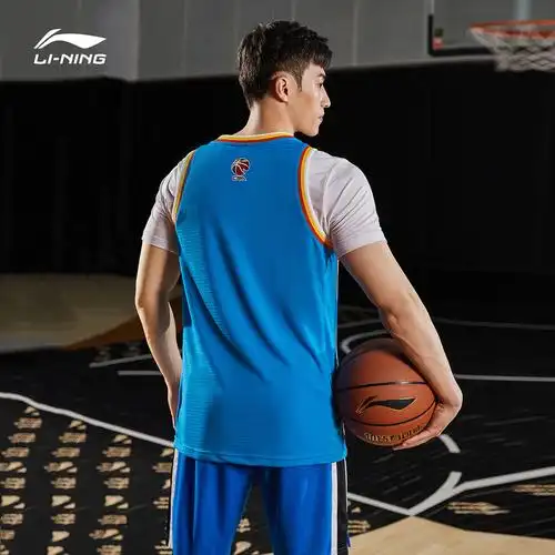篮球李宁比赛服男士青岛cba系列上衣男装运动服篮球服