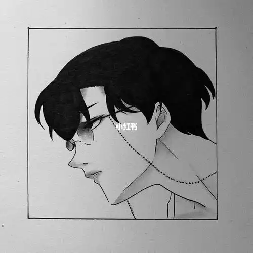 马克笔手绘|男头