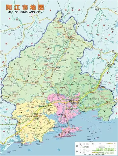 广东省阳江市地图高清版 相关截图