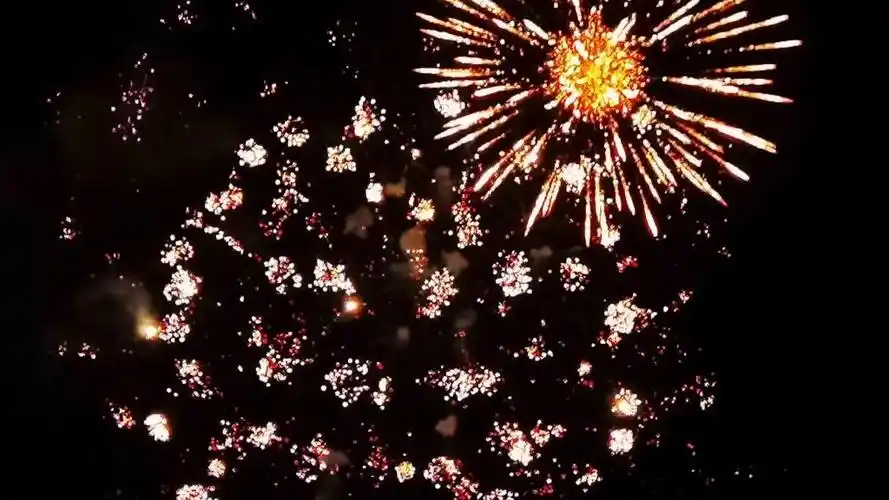 璀璨夺目的跨年烟花,高清壁纸,风景图片-回车桌面