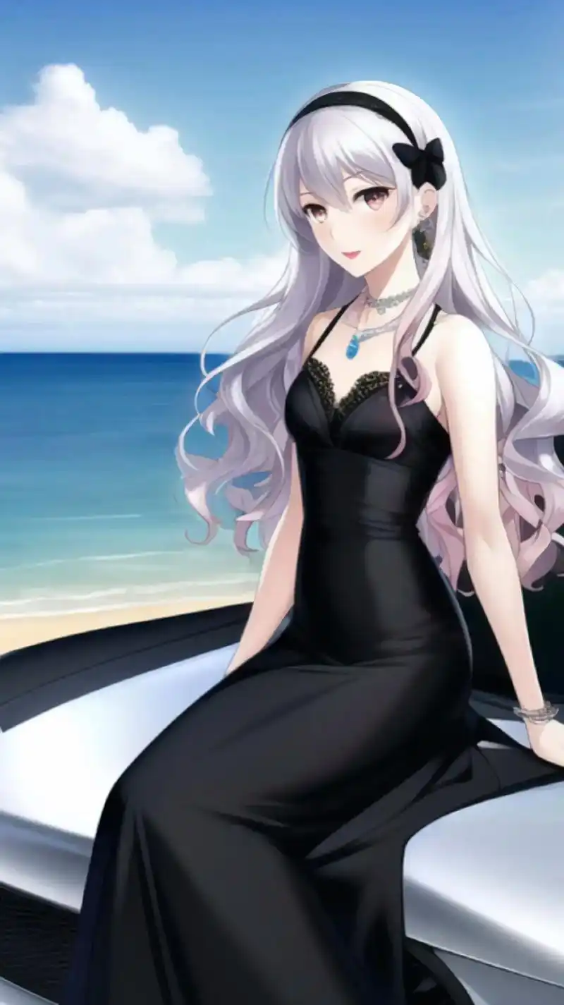 女孩子穿黑裙子是真的漂亮#二次元少女 #动漫少女 #好看的 - 抖音