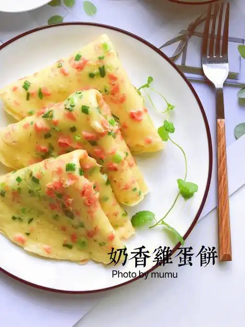 十分钟搞定营养早餐奶香鸡蛋饼0失败
