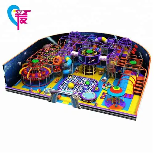 a-15245 室内游乐场中心塑料管滑梯儿童游乐园机器设备结构