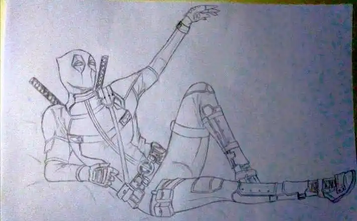 就……临摹了一只死侍