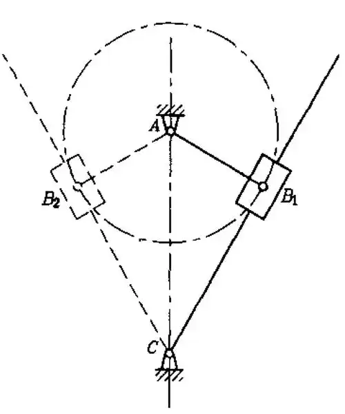 图示为摆动导杆机构,已知曲柄[图],机架[图],试问该机.
