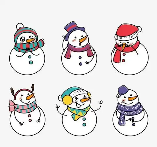 小雪人简笔画亲子时间赶紧get