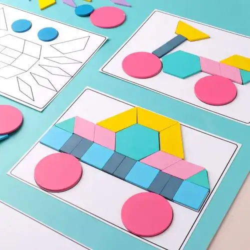 七巧板拼图玩具儿童益智创意拼板早教男女孩木质幼儿园3-4-5-6岁7 180