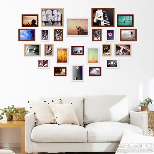 客厅照片墙设计设计图片赏析--土巴兔装修效果图