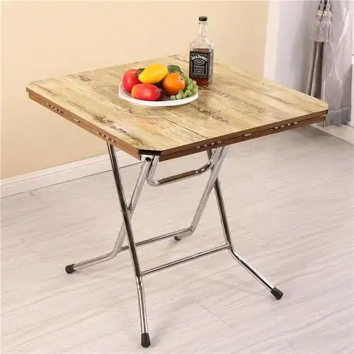 餐桌饭桌子简易折叠桌家用吃饭桌子小方桌正方形折叠圆形伸缩折叠桌