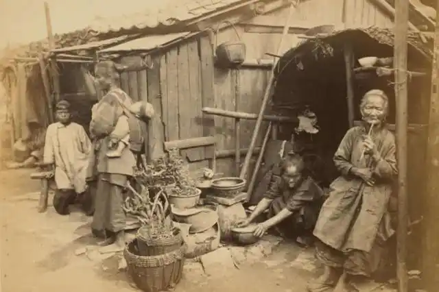 (清朝贫困百姓旧照)