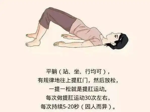 以最大的力度快速收缩阴道 及肛门后再放松