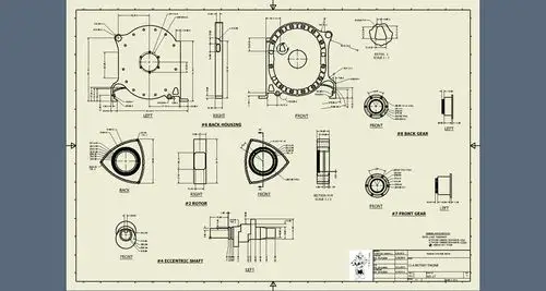 12a转子发动机图纸 inventor设计 汪克尔引擎
