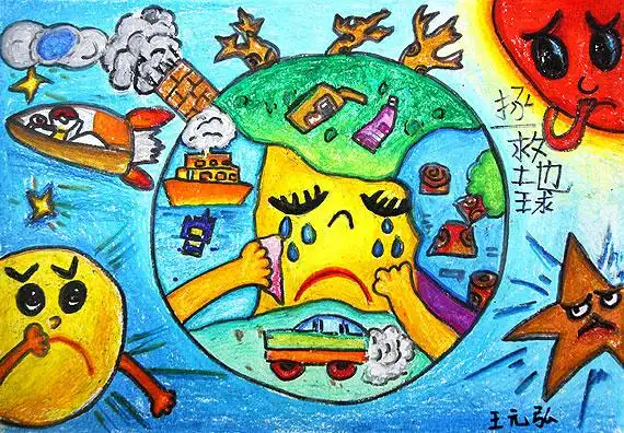 迎世博儿童创意绘画比赛首批作品亮相(图)