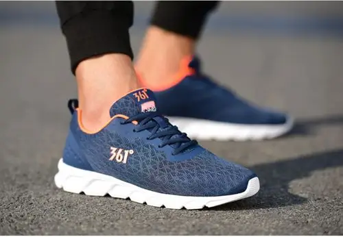 361男鞋夏季网面运动鞋男透气鞋子网鞋轻便跑鞋361度跑步鞋休闲鞋