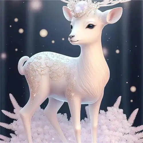 唯美幸运麋鹿头像图片