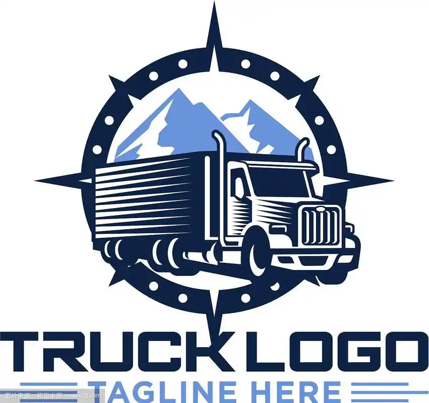 卡车标志设计模板